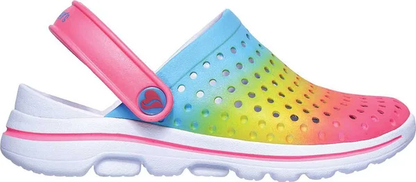 Girls& Skechers Foamies GOwalk 5 Play by Play Clog - Kids, Size: 11.5, Multi