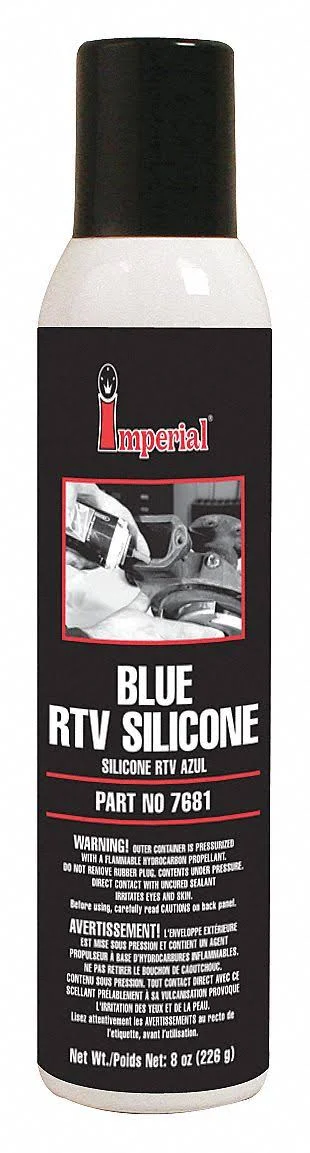 Imperial Supplies 40JM28 RTV Silicone Sealant - 8 Oz., blue, pk6