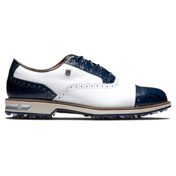 FootJoy Men's Premiere Series-Tarlow Golf Shoe, White/Navy, 11.5 Wide