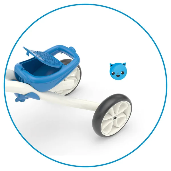 Chillafish Kid's Quadie Grow-With-Me Ride on - Blue