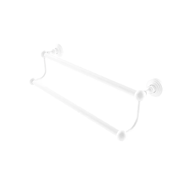 Allied Brass Waverly Place Collection 36 inch Double Towel Bar Matte White