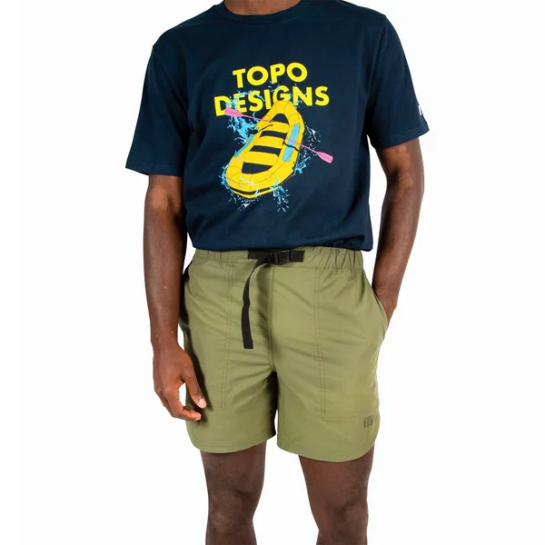 Topo Designs Men's River Shorts Lightweight - Charcoal - XL