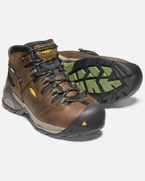 Keen Men's Detroit XT Waterproof Steel Toe Work Boots - Brown