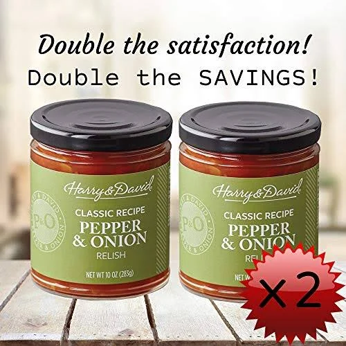 Harry & David Classic Recipe Pepper & Onion Relish, 10 Ounces (12-Pack)