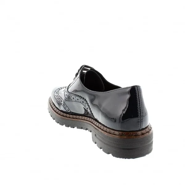Rieker 54812-45 Ladies Brogue Shoes Dark Blue: EU 40