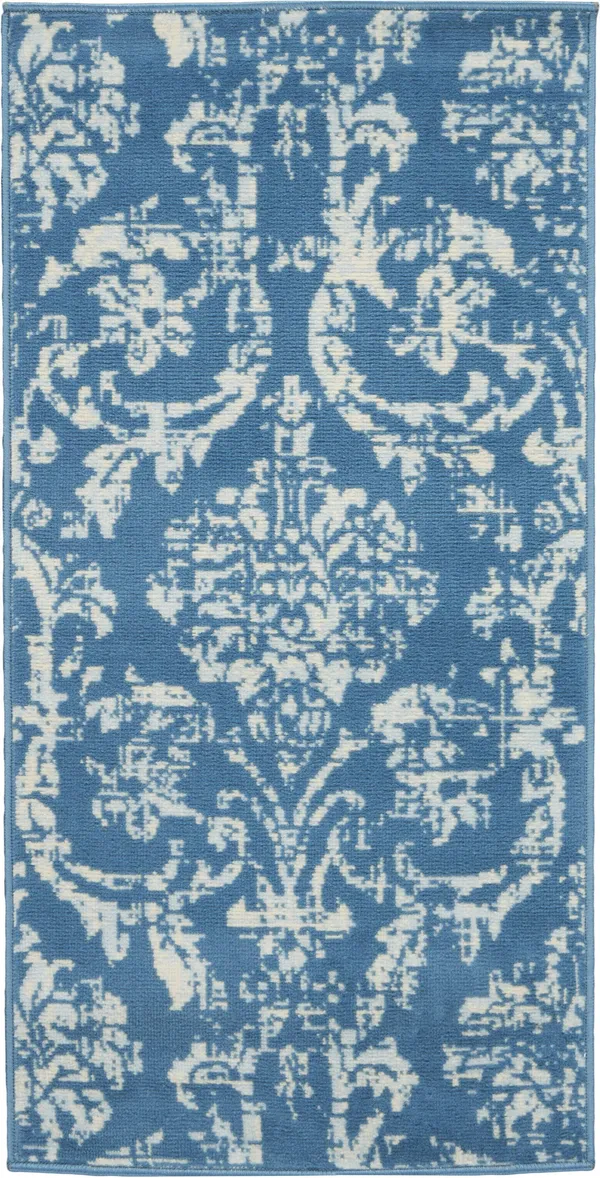 Nourison Jubilant JUB09 Area Rug, Ivory Blue, 7& x 10&
