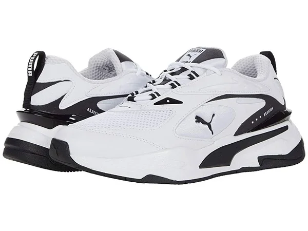 Puma RS-Fast White/Black Men's Shoes, Size: 11.5