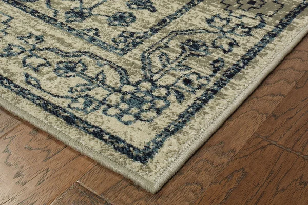 Oriental Weavers Linden 7804C Beige/ Navy Area Rug 2& 3x22 x 7& 6x22 Runner