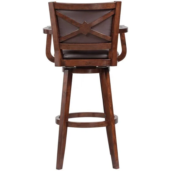 Boraam Broadmoor Swivel Extra Tall Barstool - Cappuccino, 22" x 26.5" x 50"