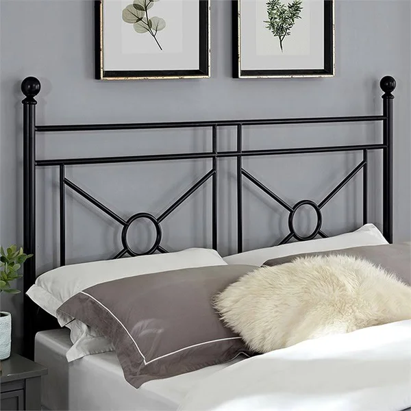 Pemberly Row King Metal Poster Bed in Black - PR-4753-1909666