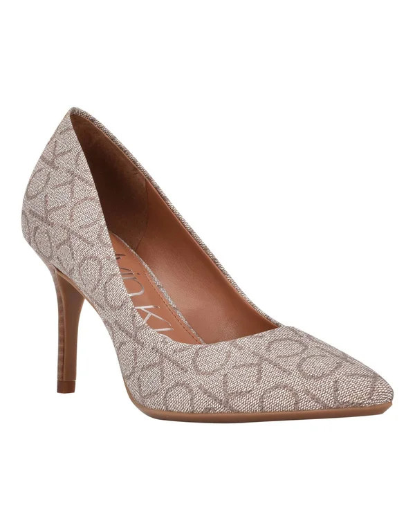 Calvin Klein Gayle 2 Women's Shoes Taupe Logo : 6 M