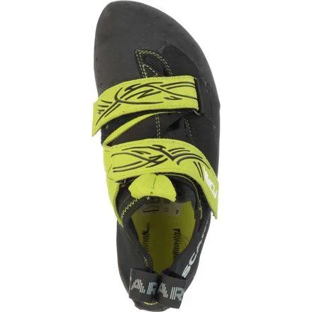 Scarpa Furia Climbing Shoe - 36.5 - Black - Lime