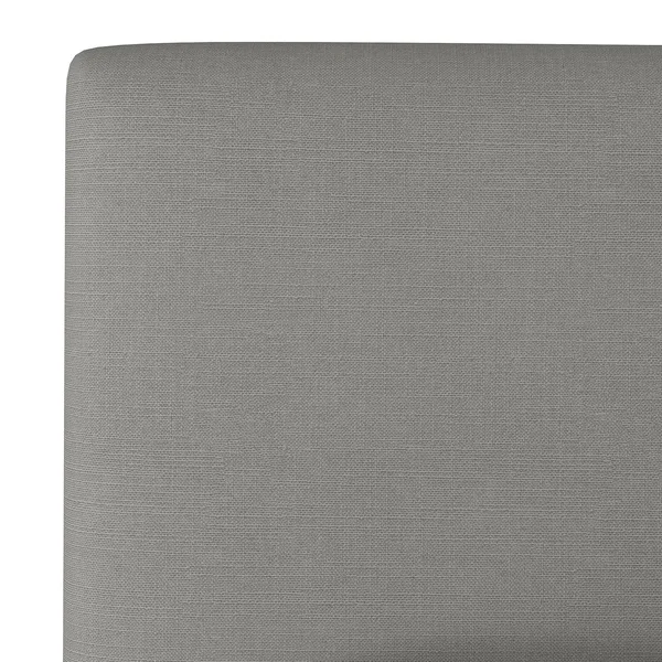 Twin Upholstered Headboard in Velvet Steel Grey