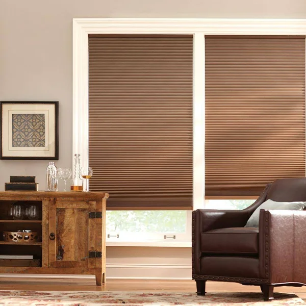 Home Decorators Collection Mocha Cordless Blackout Cellular Shade - 22 in. W x 48 in. L - Brown