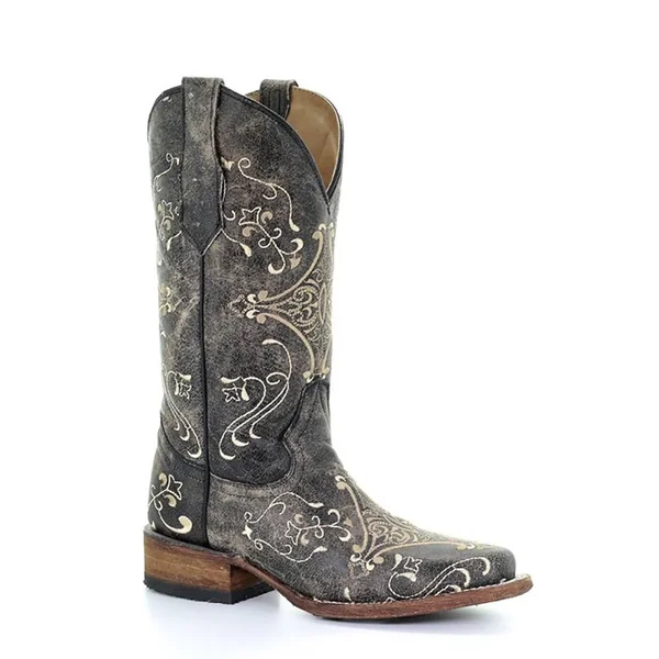 Corral Women's L5078 Circle G Embroidery Leather Cowgirl Boots