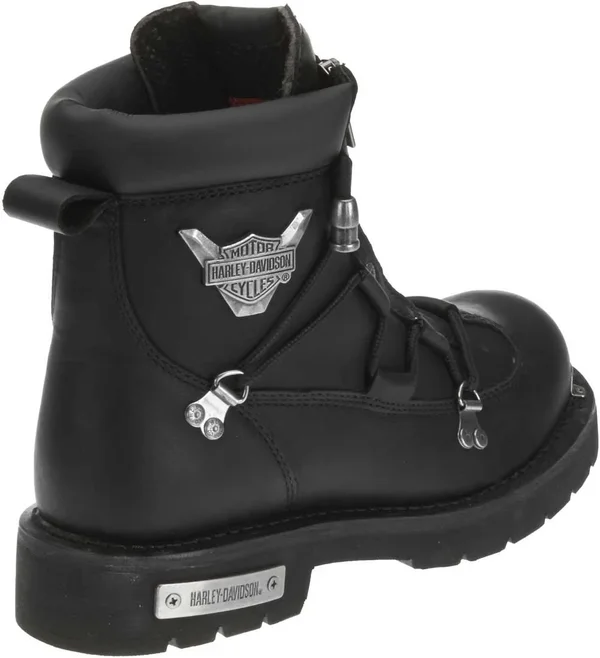 Harley-Davidson Men's Brake Light Motorcycle Boots, Twin Zippers. Wide D91680