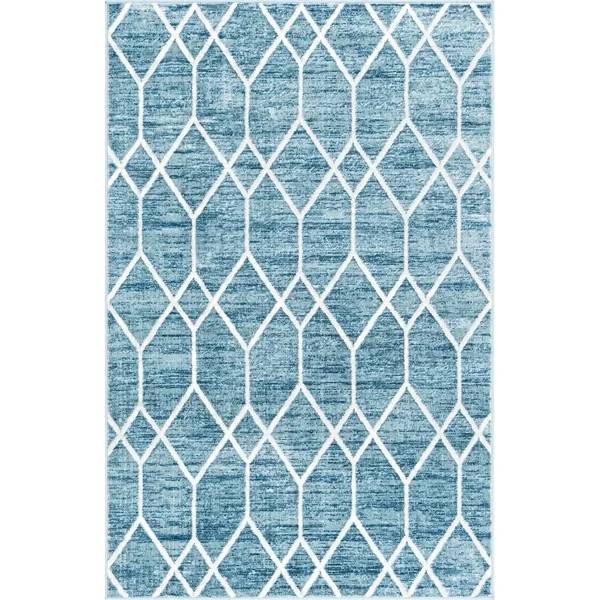 Unique Loom Matrix Trellis Deco Rug, Size: 7& 0 x 10& 0, Gray
