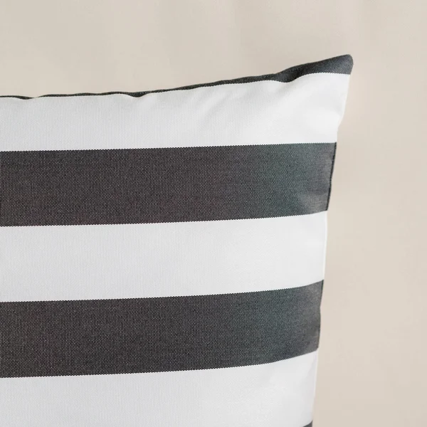 La Jolla Outdoor Striped Water Resistant Square Throw Pillows - Set of 4 - Blue/White - Zigzag