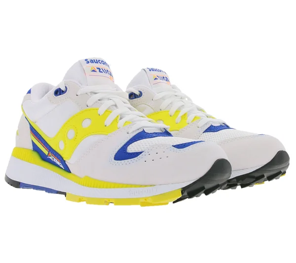 Saucony Azura White - Yellow & Blue