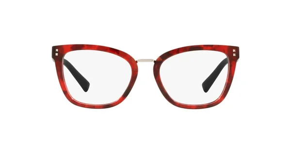 Valentino VA3026 Pillow Eyeglasses - 50-19-140, 5020-HAVANA Red