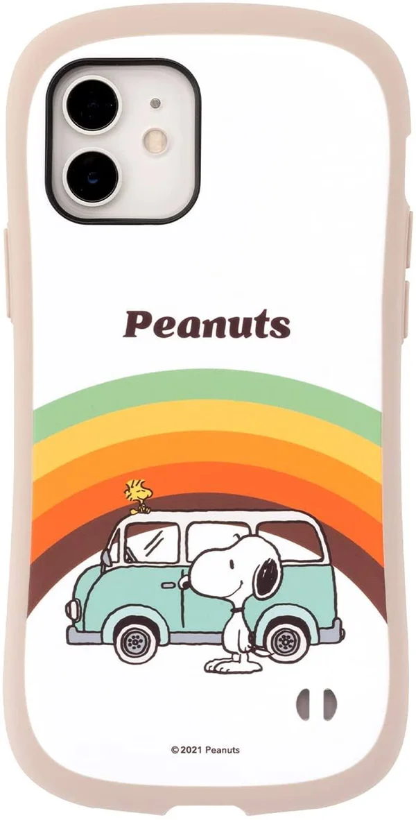 Hamee iFace First Class Cafe Snoopy iPhone 12/12 Pro Case IPhone2020 6.1 inch (Rainbow)