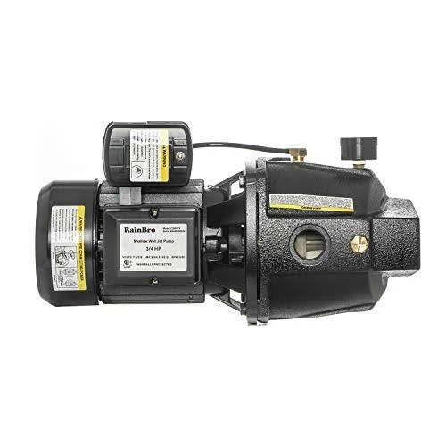 RainBro 3/4 HP Cast Iron Shallow Well Jet Pump for Well Up to 25 ft, Model#CSW075