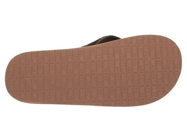 Sanuk Men's Beer Cozy 2 Flip Flops - Black/Dark Olive 12