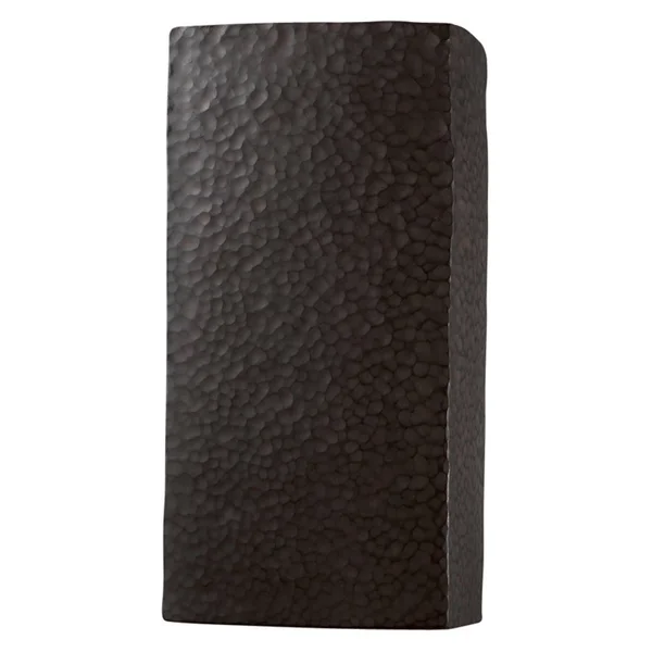 Justice Design CER-0950-CKS Ambiance - Large Rectangle Closed Top Wall