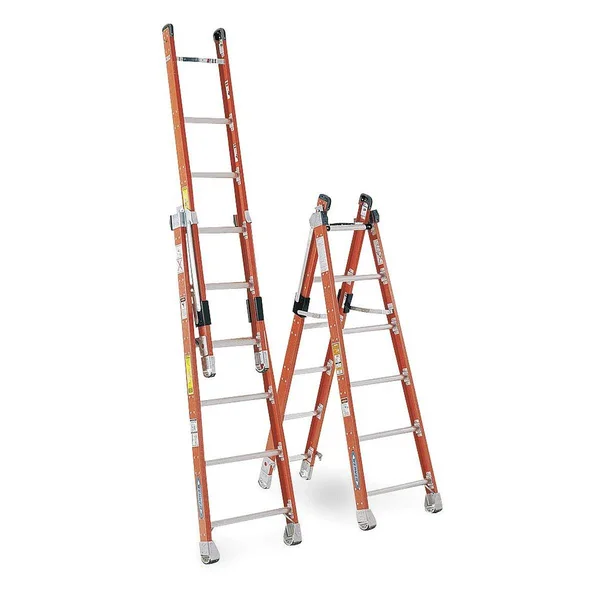 Werner 7806 Combination Ladder, 6 ft., IAA, Fiberglass
