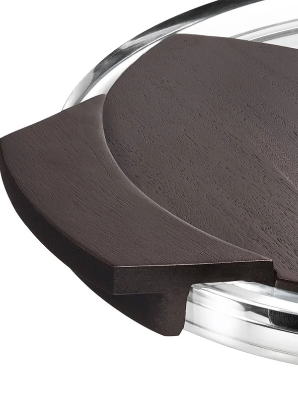 Orrefors Street Cheese Platter, Clear/Brown