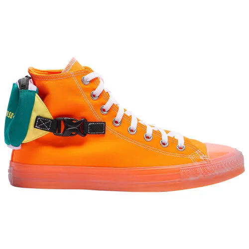 Converse Mens Ctas Buckle Up Hi - Shoes Orange/Silver Size 12.0