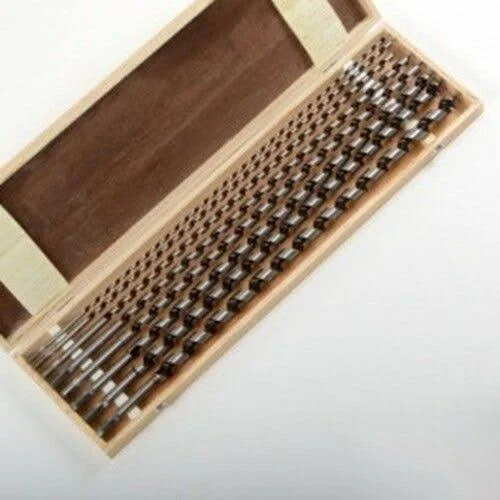 American Tool Exchange 90058 6 PC Wood Long Ship Auger Drill Bit Set Kit Wood Construction for Bore Drilling