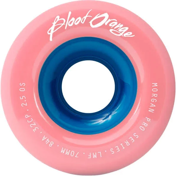 Longboard Wheels Blood Orange Morgan Pro 70mm 4-Pack (Coral)