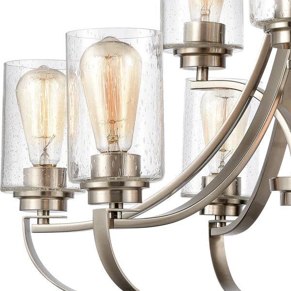 Thomas Lighting 9-Light Chandelier Brushed Nickel CN300922