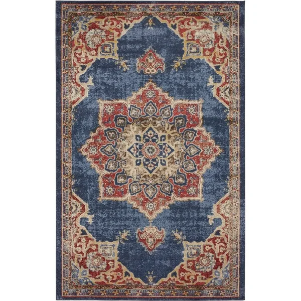 Unique Loom Helios Utopia Area Rug (4& 0 x 6& 0 - Gold)