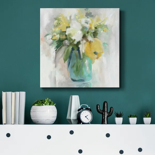 Impasto Bouquet-Premium Gallery Wrapped Canvas - Ready to Hang - 24x24