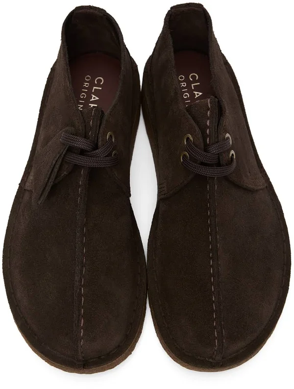 Clarks Originals Brown Suede Desert Trek Derbys