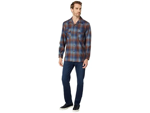Pendleton Board Shirt - Men's Blue/Brown Ombre - S