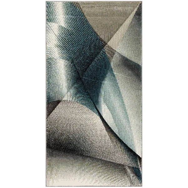Safavieh Hollywood Celandine Abstract Area Rug - Grey/Light Blue, 5&3 inch x 7&6 inch