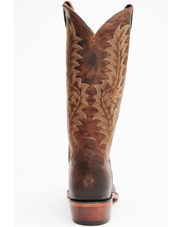 Tony Lama Men's Tan Saigets Worn Goat Boots