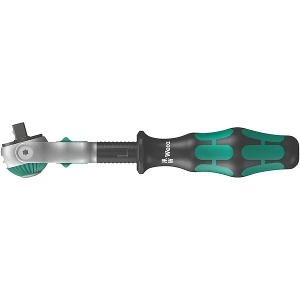 Wera 05003500001 1/4 inch Drive, 6 in Round Hand Ratchet, Satin