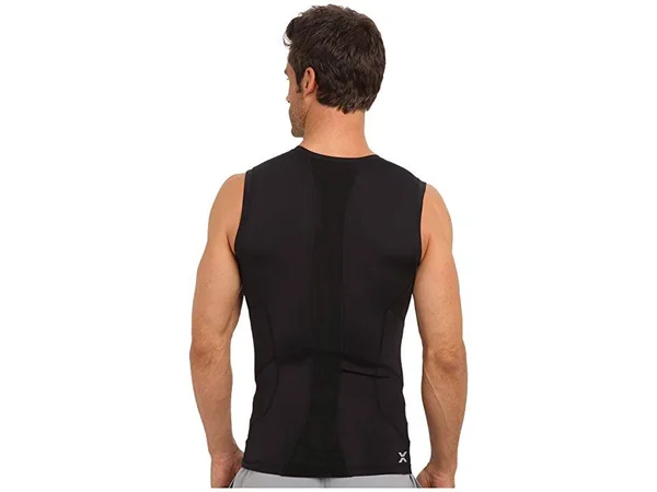 2XU Compression Sleeveless Top Black/Black - L - Men's