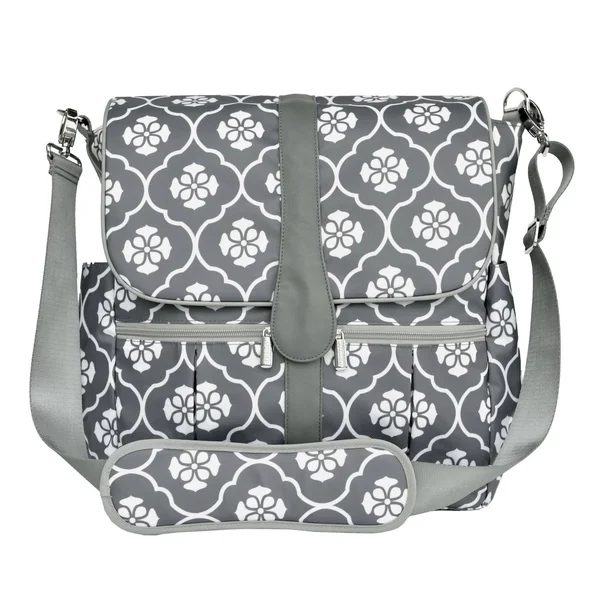 Jj Cole Backpack Diaper Bag Gray Floret