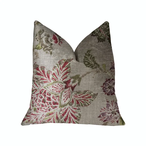 Plutus Garden Secrets Multicolor Luxury Throw Pillow 16x22L x16x22W