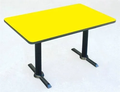 Correll Inc Rectangular Cafe Breakroom Top in Yellow (30 in. x 60 in./Yellow)