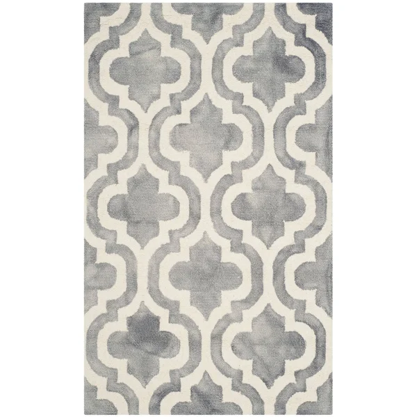 Safavieh Dip Dye Turquoise/Ivory 5 ft. x 5 ft. Square Area Rug