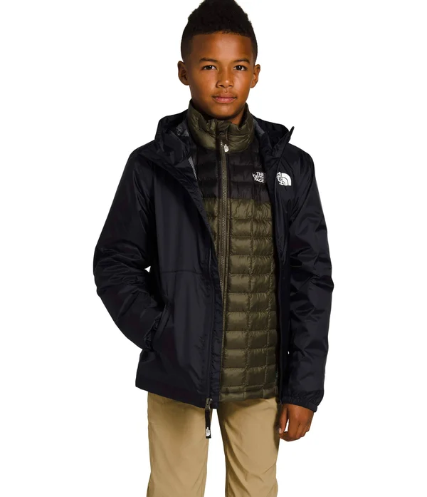 The North Face Youth Zipline Rain Jacket - XL - TNF Black