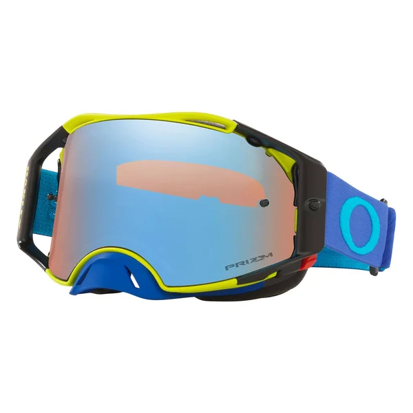 Oakley Airbrake MX Tuff Blocks Green Lens Blue