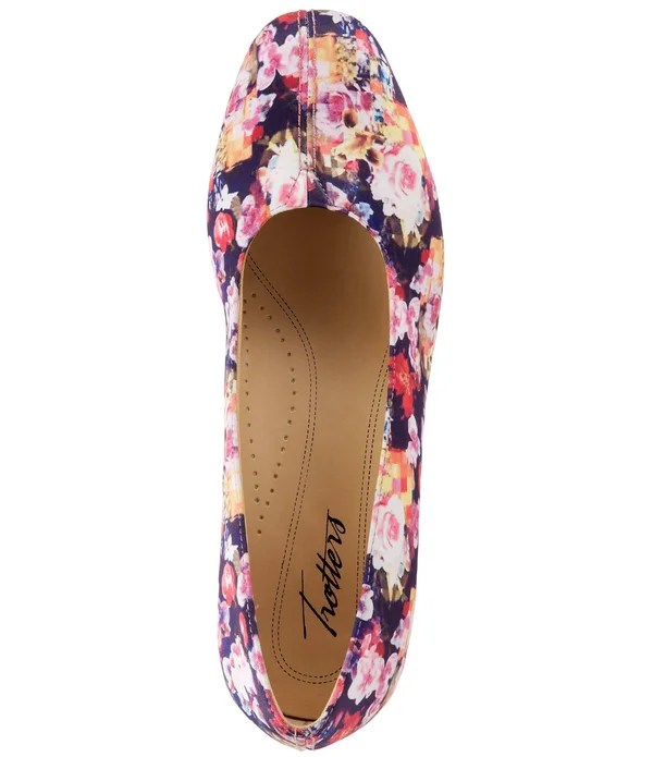 Trotters Doris Pumps - Women's, Wash Floral, Size: 9.5