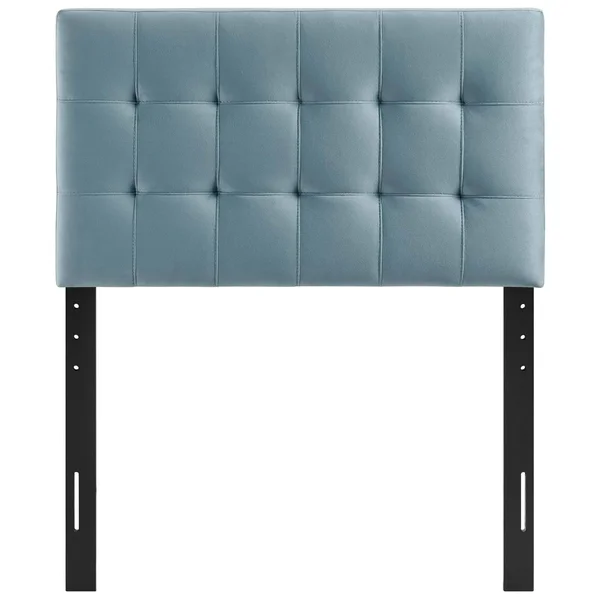 Modway Lily Biscuit Tufted Twin Performance Velvet Headboard - White